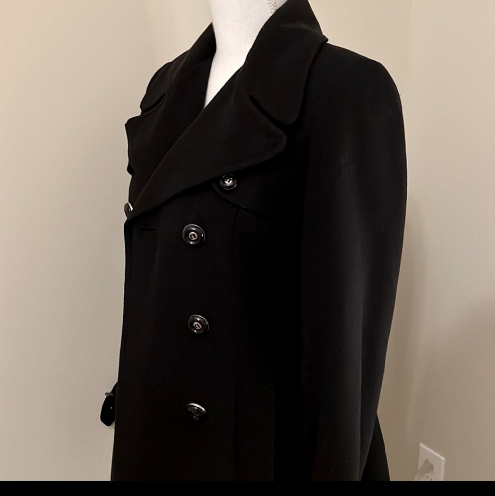 The Limited women’s wool pea coat, black, XS,